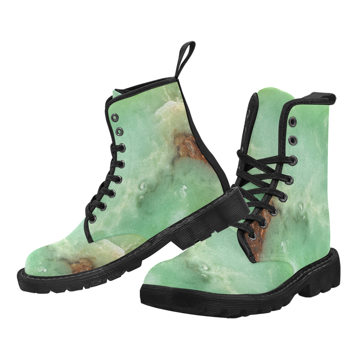 Women's Lace Up Boots - Chrysoprase