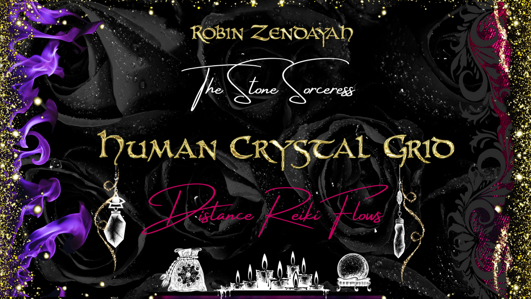The Stone Sorceress Flow - Human Crystal Grid Distance Reiki - Yearly Subscription