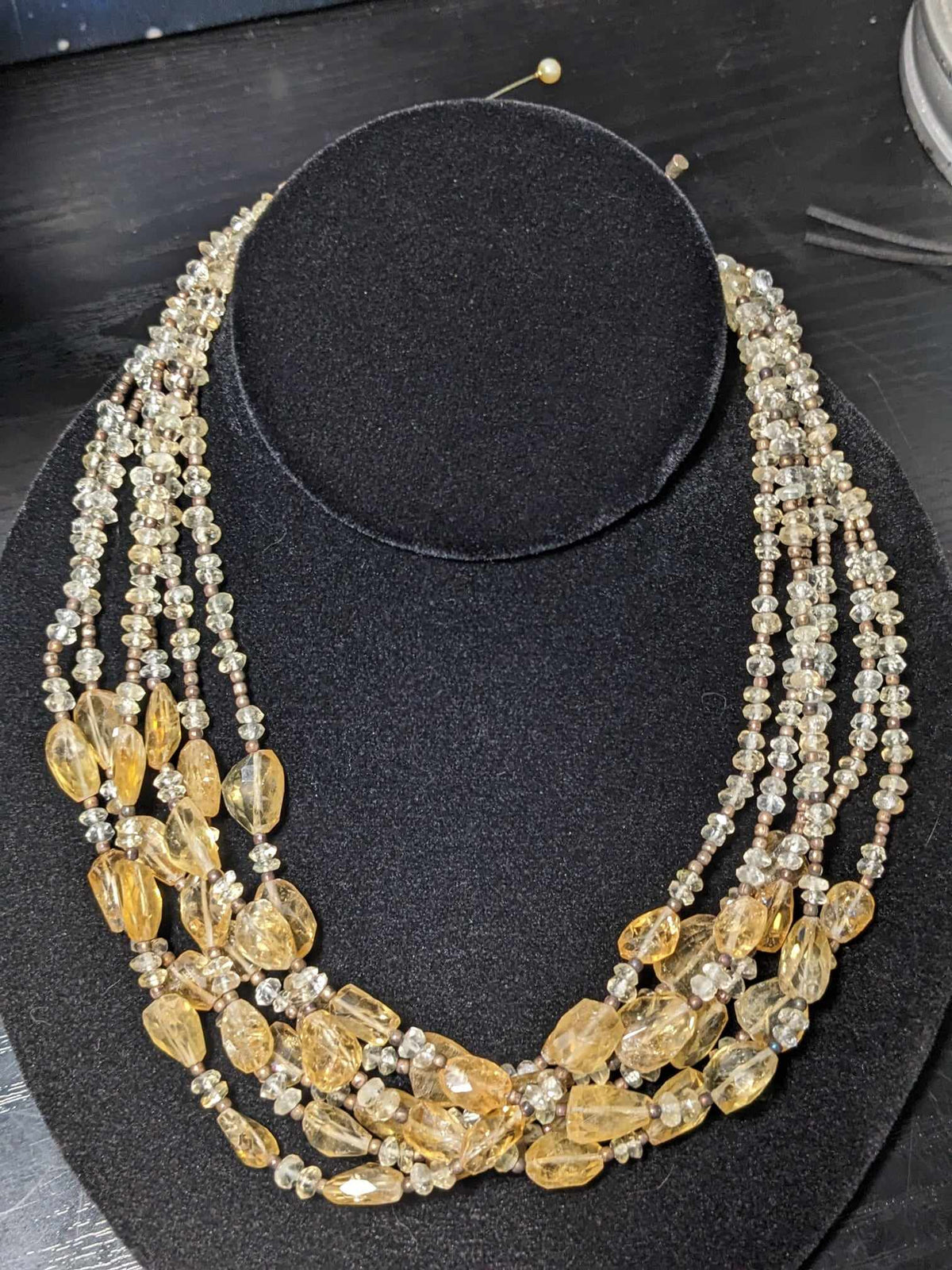 Shalah Sterling Citrine Necklace