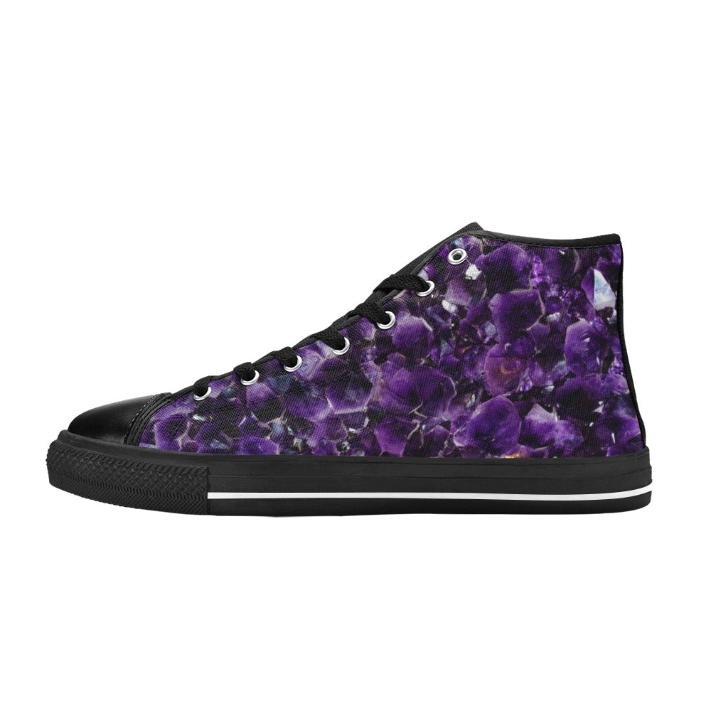 High Top Canvas Women's Shoes - Amethyst