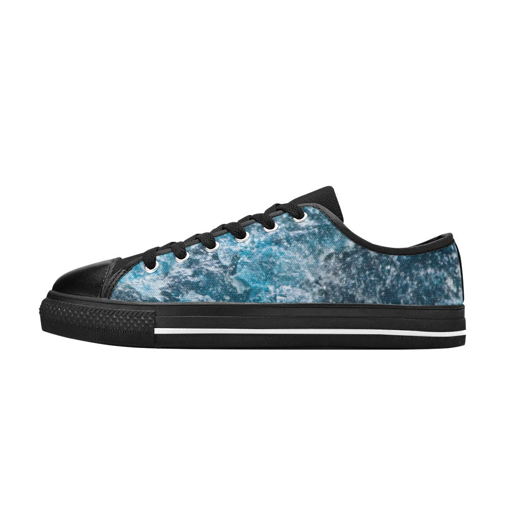 Low Top Canvas Women's Shoes - Blue Apatite