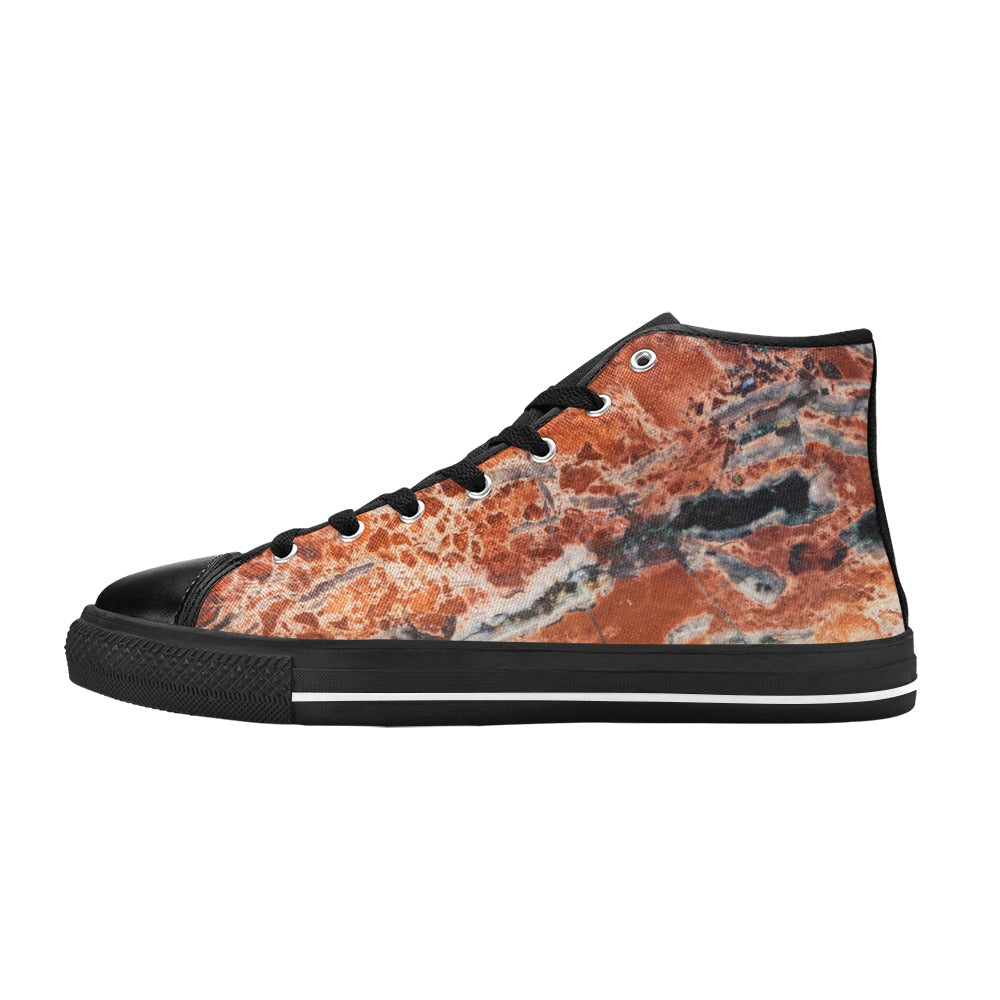 High Top Canvas Women's Shoes - Fancy Jasper