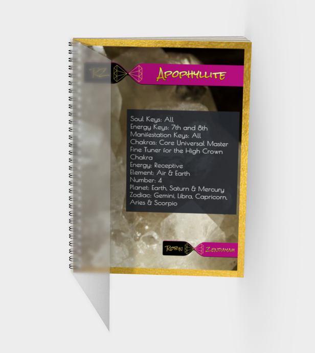 Apophyllite Journal With Polymer Cover
