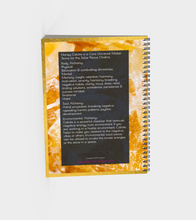 Honey Calcite Journal with White Lettering without Polymer Cover