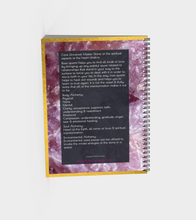Rose Quartz Journal with White Lettering without Polymer Cover