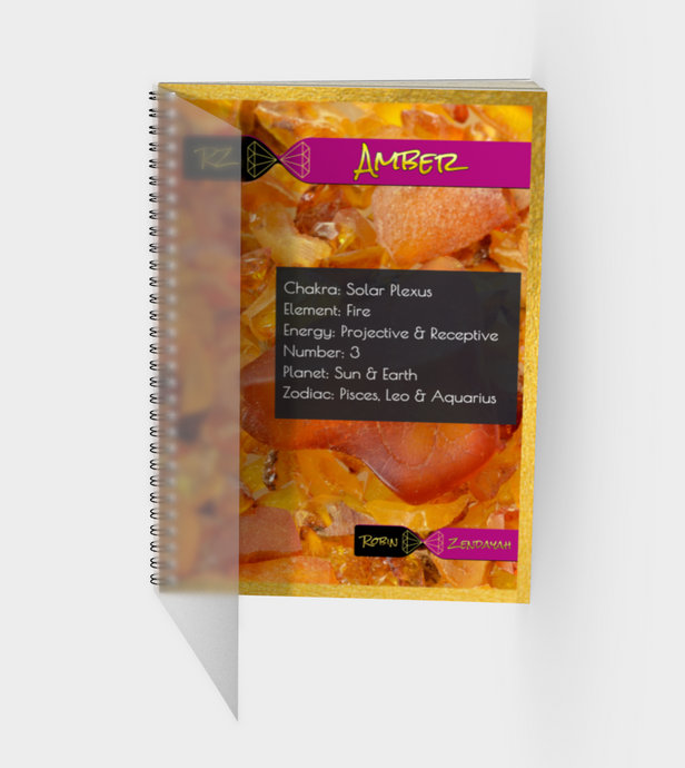 Amber Journal With Polymer Cover
