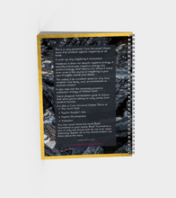 Black Tourmaline Journal w/White Lettering without Polymer Cover