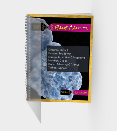 Blue Calcite Journal With Polymer Cover
