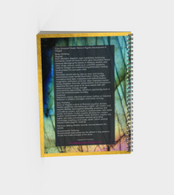 Labradorite Journal with White Lettering without Polymer Cover