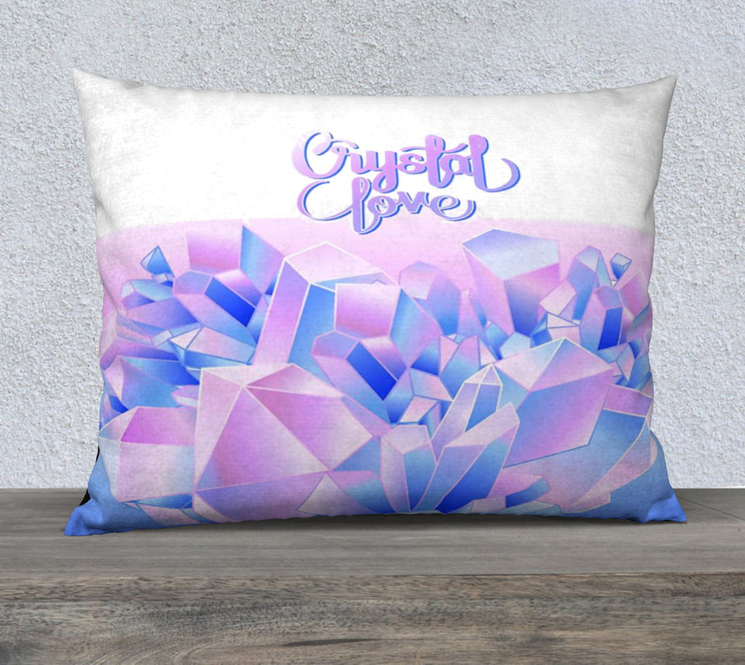 Robin Zendayah Environmental Alchemy Pillow Case -  Crystal Love Watercolor